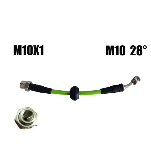 M10 10X1Automotive Hydraulic Brake Pipe Steel Wire Braided Brake Steel Throat Clutch Oil Pipe Inches Offroad Suspension Lift Kit - Image 7