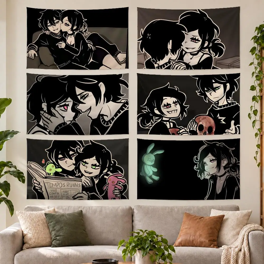 The C-coffin Of Andy And Leyley Tapestry Outdoor Parties Bedrooms Living Rooms Dorm Rooms Wall Decor Banners Gifts