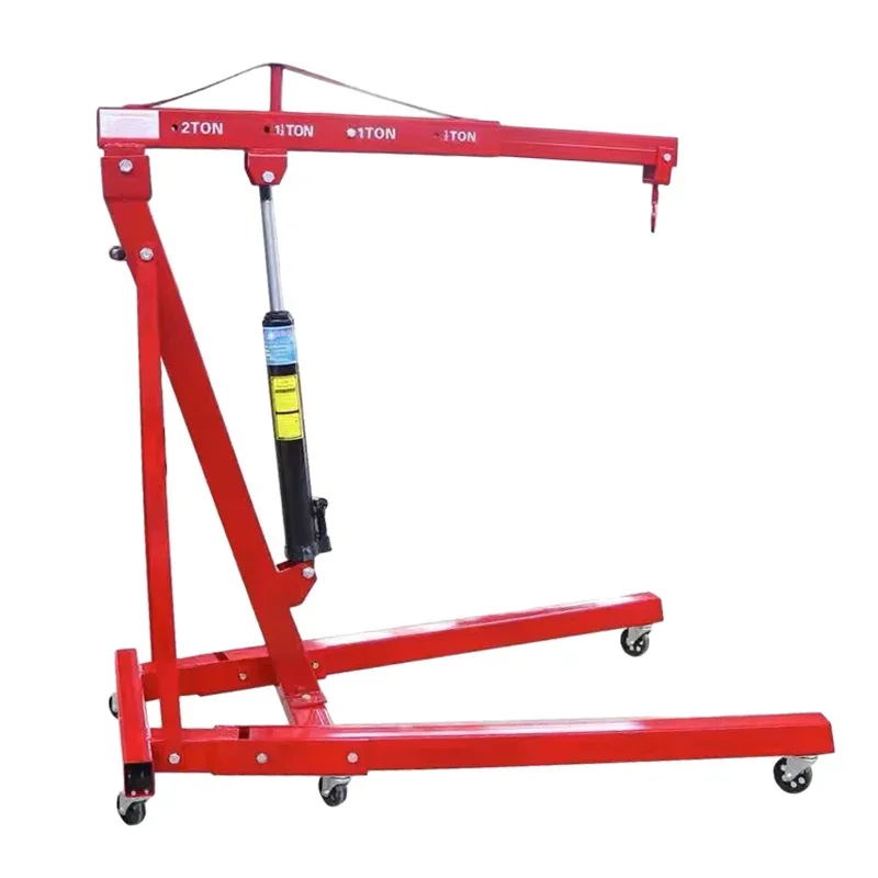 1 Ton 2 Ton Engine Crane Lifting Tools Car Shop Crane Portable Vehicle Engine Hoist