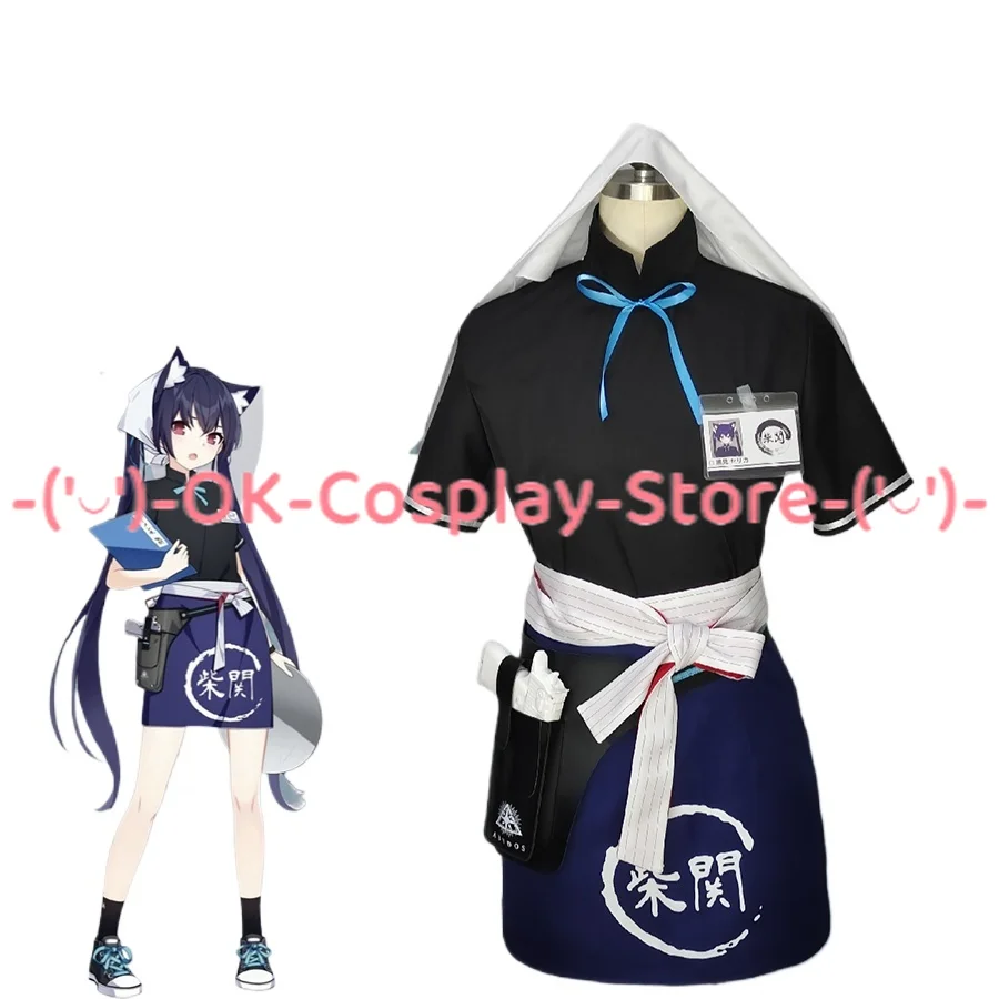 

Game Blue Archive Kuromi Serika Cosplay Costume Waitress Suit Party Clothing Halloween Carnival Uniforms Custom Made