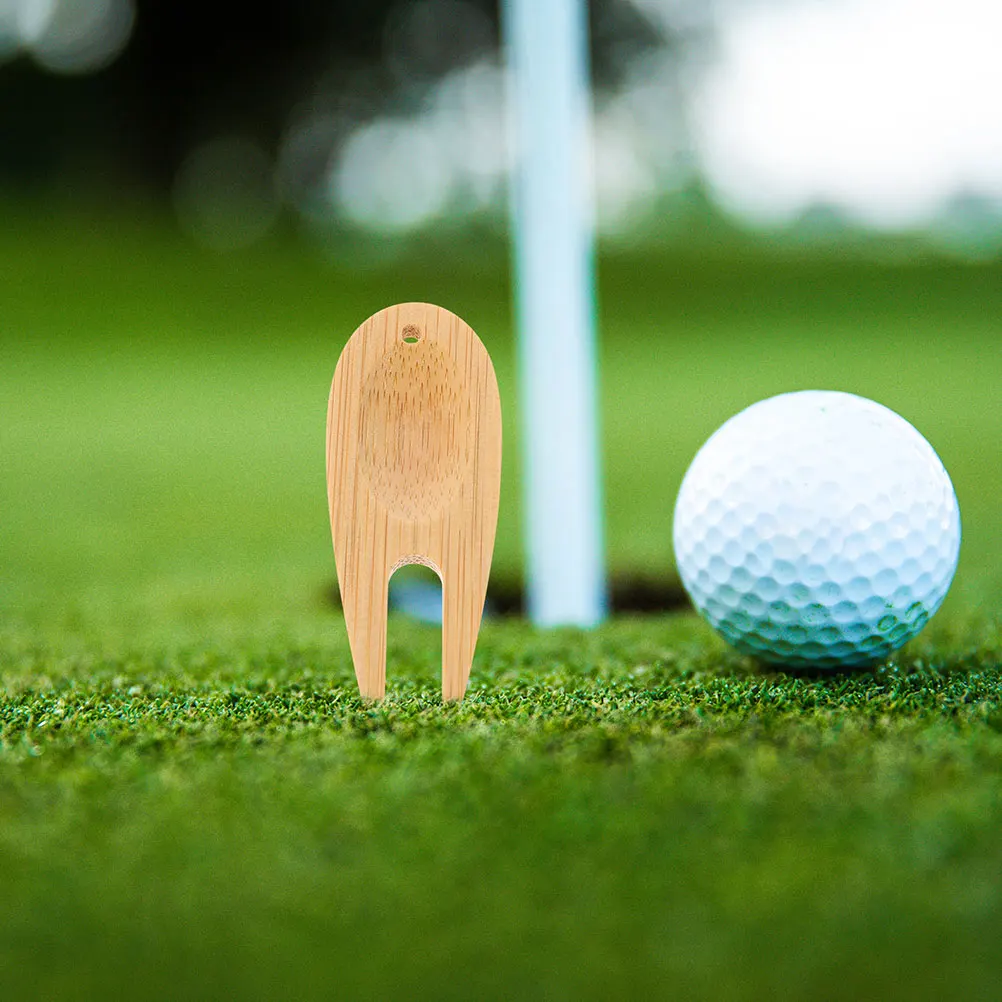 

5pcs Golf Divot Repair Tool Fork Divot Repair Tool Fixer Hat Clip Ball Marker Golf Course Accessories