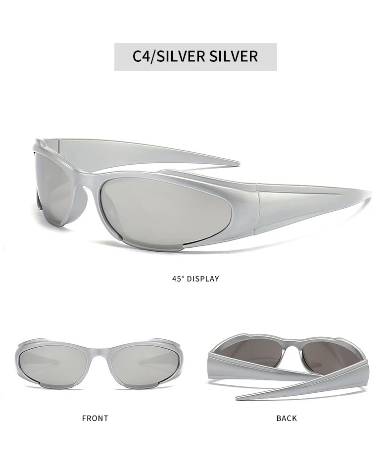 Kenbo Y2k Neue Punk Sport Sonnenbrille Für Männer Frauen Luxus Designer Sonnenbrille Männer Mode Vintage Shades Photochrome Brillen – Detail 8