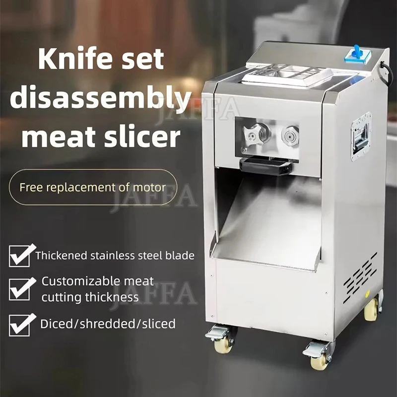 Including Tariffs Multi Function Commercial Meat Cutter Machine - Stainless Steel Meat Slicer Shredder Dicer For Butcher Shop