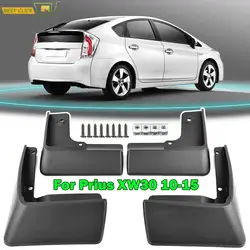 Set Molded Front Rear Car Mud Flaps For Toyota Prius 3 XW30 2010 2011 2012 2013 2014 2015 Splash Guards Mudguards MudFlap Fender