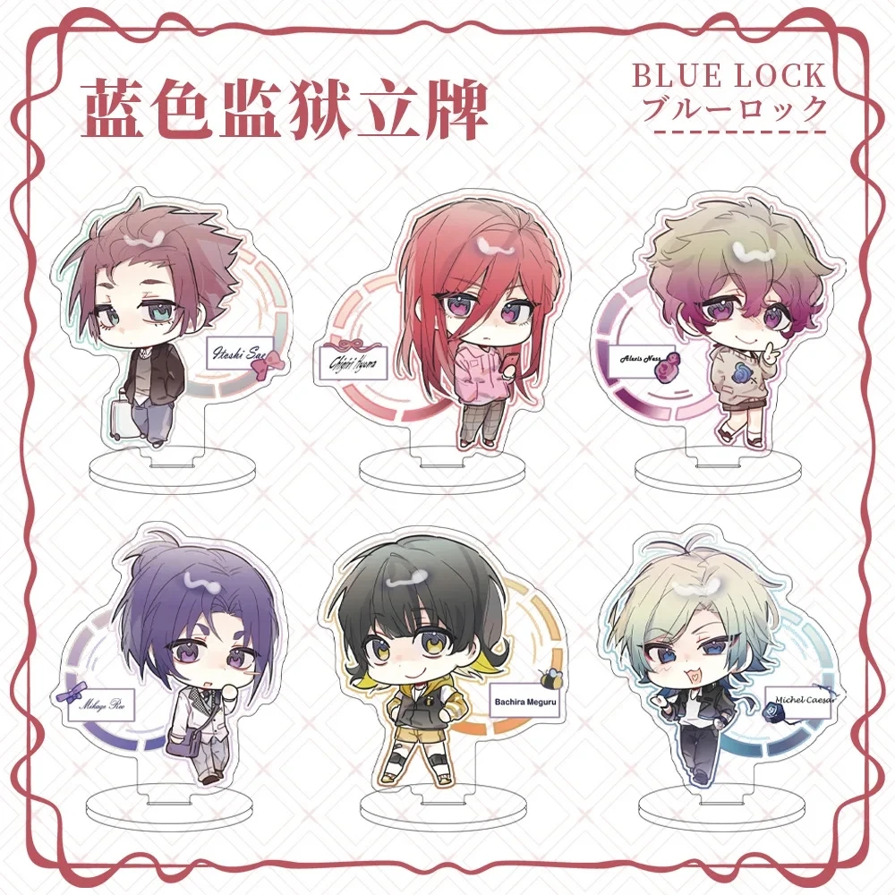 Anime BLUE LOCK Figur MICHAEL KAISER Itoshi Sae Rin Itoshi Acryl Stand Modell Platte Schreibtisch Dekor Geburtstag Geschenk Spielzeug