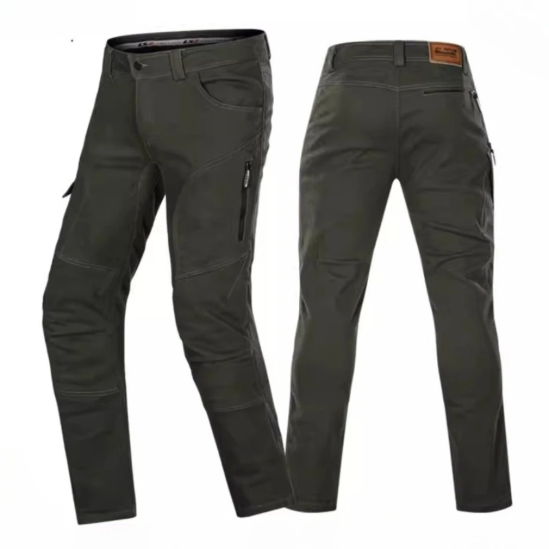 

Men's Motorcycle Pants Four Seasons Motorbike Riding Pants Warm Waterproof Motocross Clothing Anti-fall With CE Protective Gear