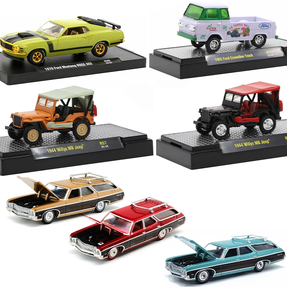 1/64 M2 Machines Alloy Car Model Toys 1:64 Kids Toy Pickup Diecast Vehicle Replica Mini Cars Collection Boys Car For Hotwheels