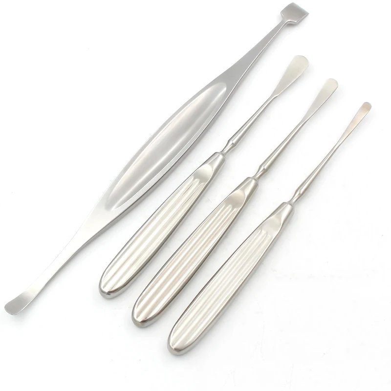 Stainless Steel Nasal Exfoliator Single And Double Round Head Cosmetic Rhinoplasty Periosteum Exfoliator Nasal Surgical Instrume