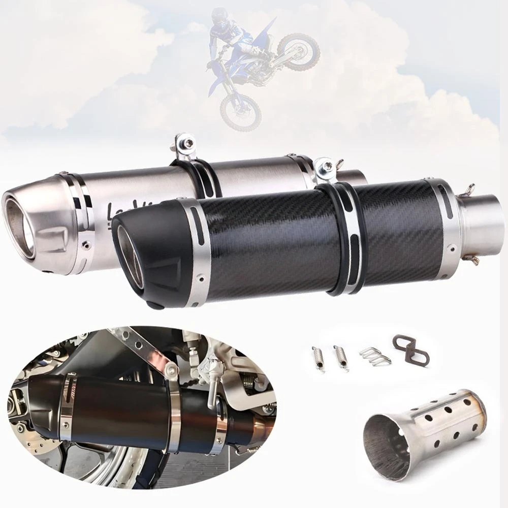 

Модификация выхлопной трубы мотоцикла 51 мм для Yamaha R6 Ninja 400 Huanglong 300 600, модифицированная выхлопная труба из углеродного волокна LeoVince