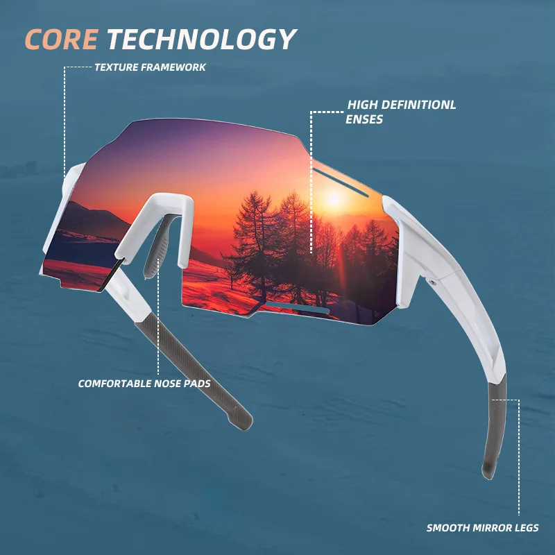 

Outdoor Sports Equipment, Portable Photochromic Mountaineering/Terrain/Cycling/Running/Fishing Glasses, Windproof Sunglasses