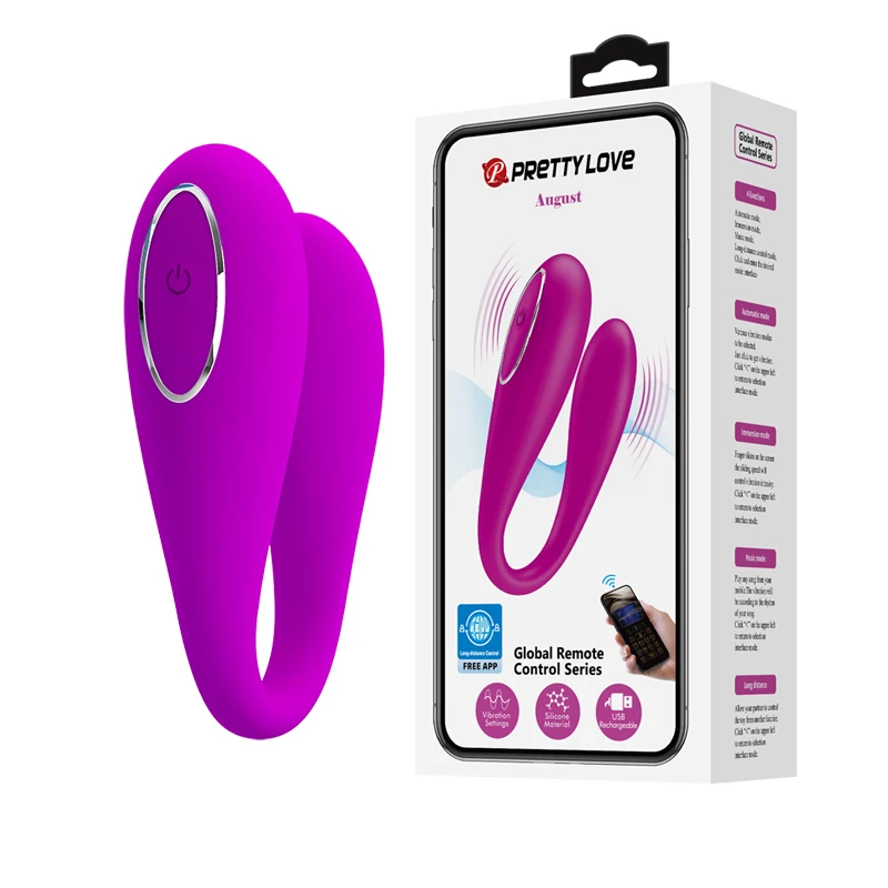 Bluetooth Connect App Control Pretty Love Wireless Vibrator 12 Speeds Clitoris G Spot Strapon Vibrators For Woman Sex Toys.