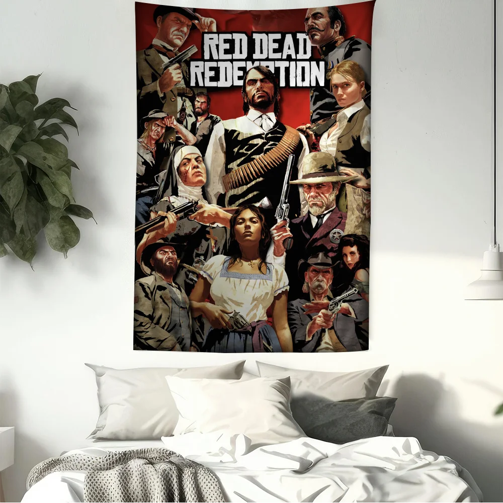 Popular Game Red Dead Redemption Wall Tapestry Home Decoration Hippie Bohemian Decoration Divination INS Home Decor