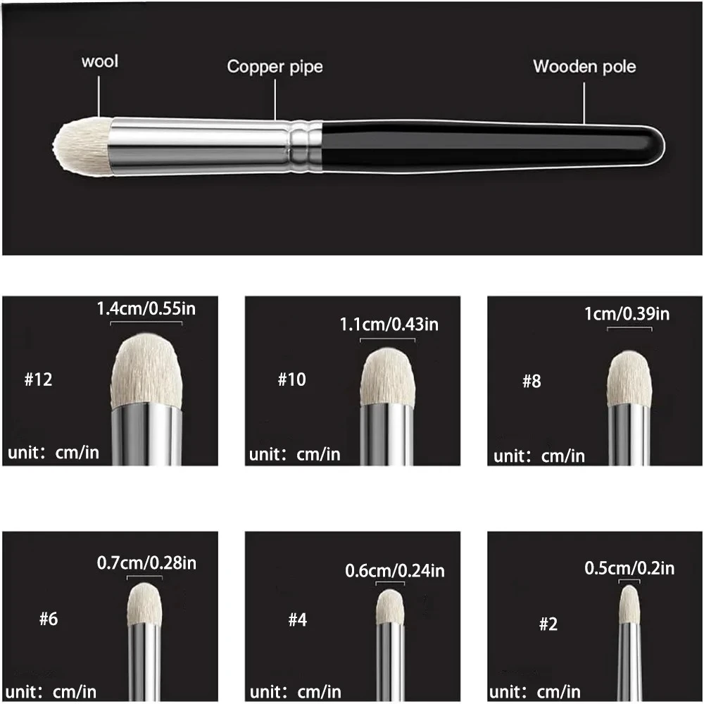1Set Artistic Ceramic Gypsum DIY Craft Brush Features Fine Detailing Lines And A Soft-bristled Brush Head Dry Brush Miniature Pa