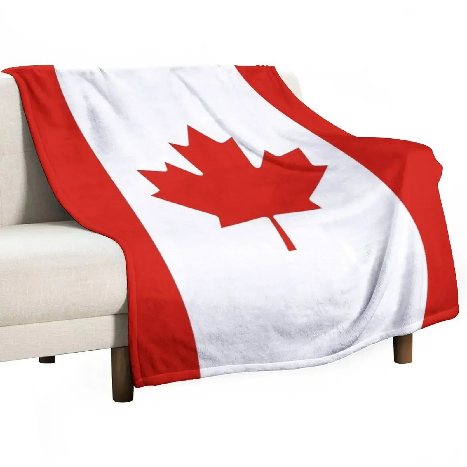 

Flag of Canada Throw Blanket Blankets For Sofas funny gift Blankets