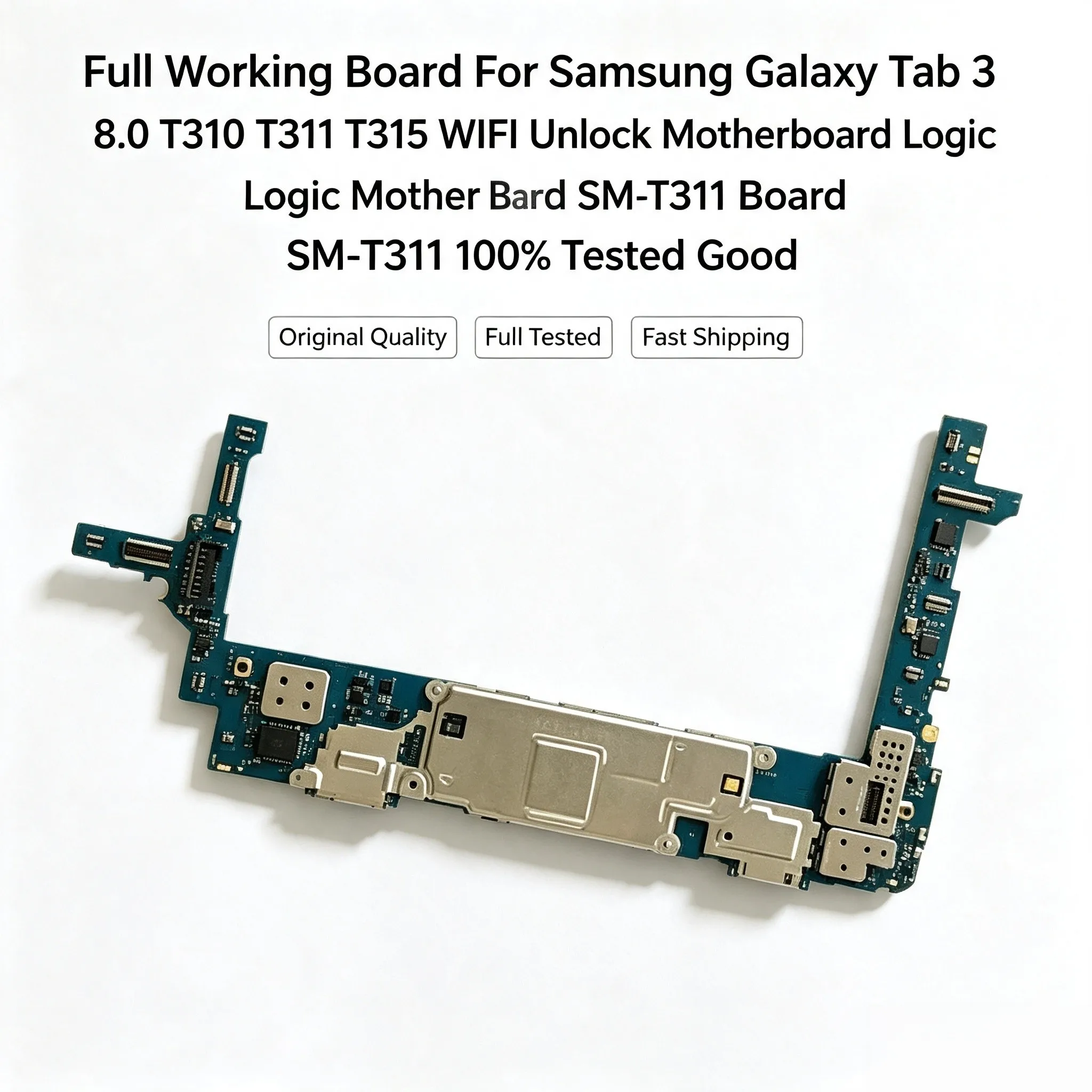 Tested Good Working Unlocked Logic Board Motherboard For Samsung Tablet 3 8.0 T310 T311 T315 Android OS EU Version Mainboard