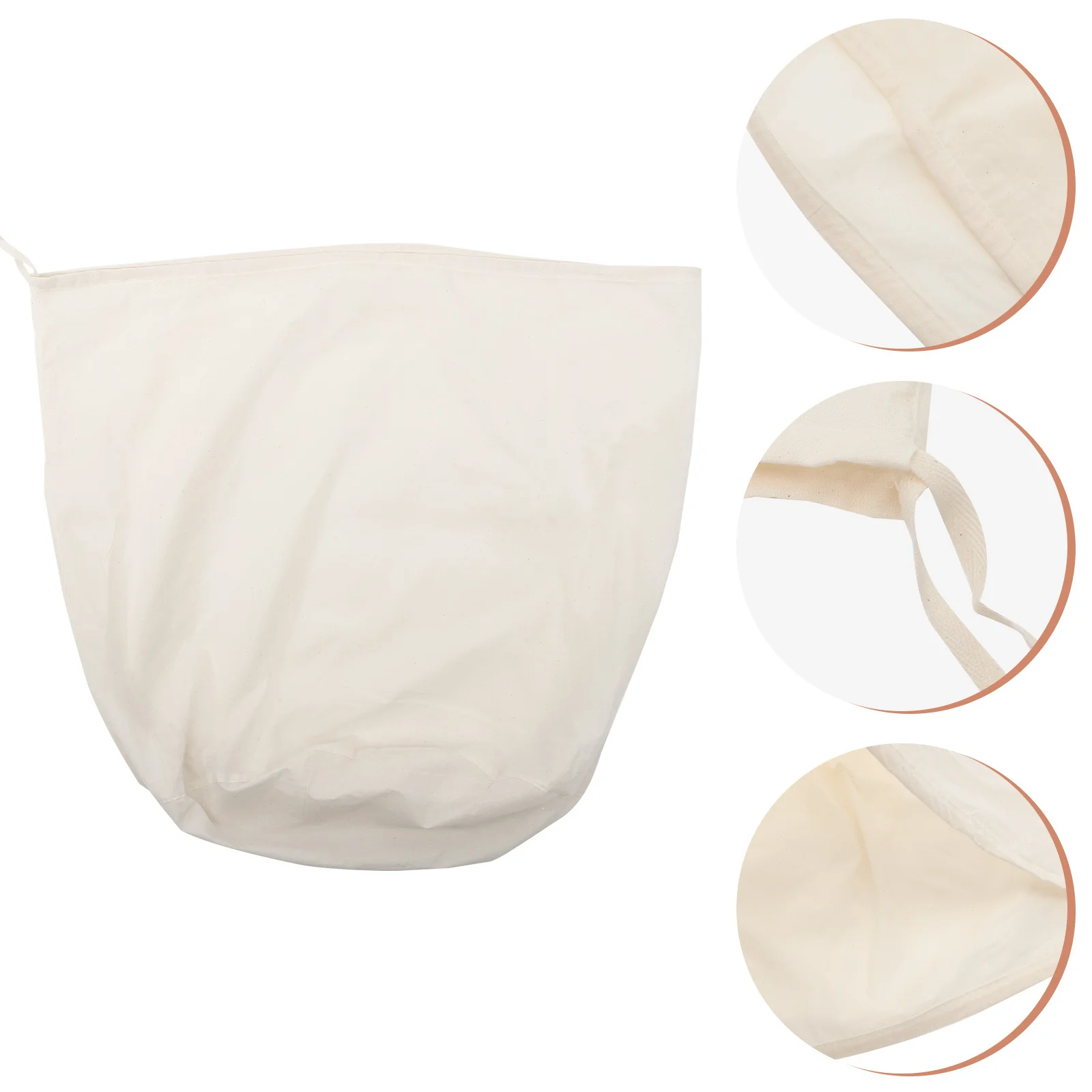 

Cotton Mesh Bag Large Filter Bag for Wine Brew Soybean Milk Nut Milk Reusable Drawstring Strainer Wine Filter Pouch