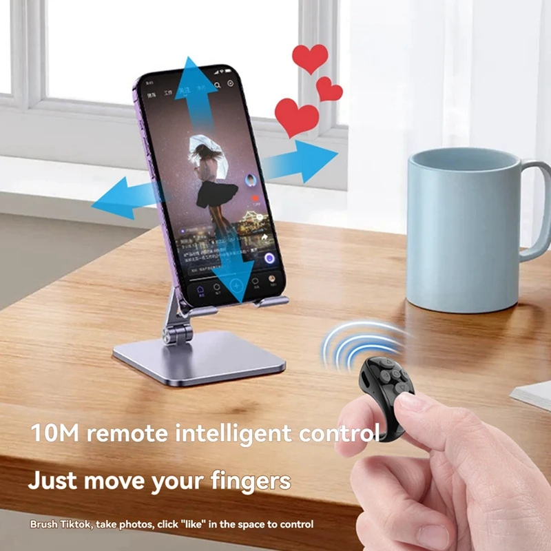 Pro Ring Controller E-Book Page Turner Кольцо с дистанционным управлением Музыкальный видеоконтроллер для ноутбука Tiktok IOS Android