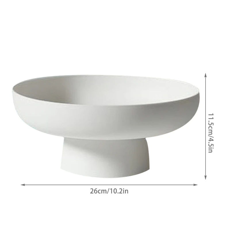 Fruit Dish Round Drain Fruit Basket Modern Style Container for Kitchen Counter