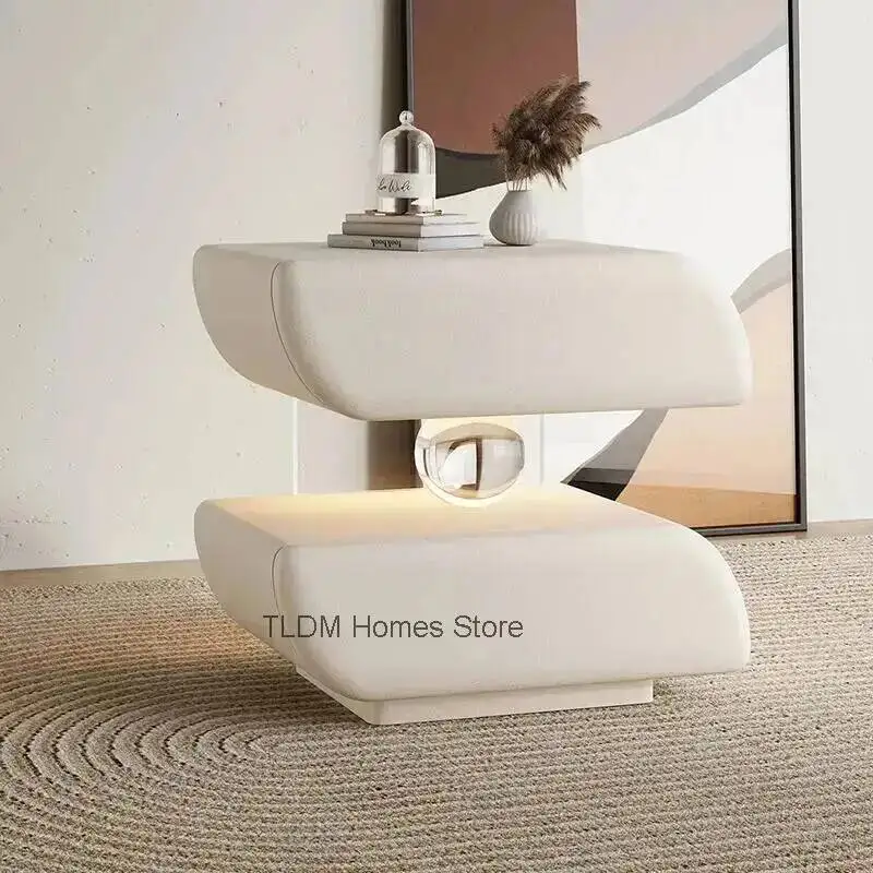 Table Bedroom Bedroom Nightstands Cream Modern Quality Style Creative Nordic Elegant Bedside Furniture Muebles Para Dormitorio
