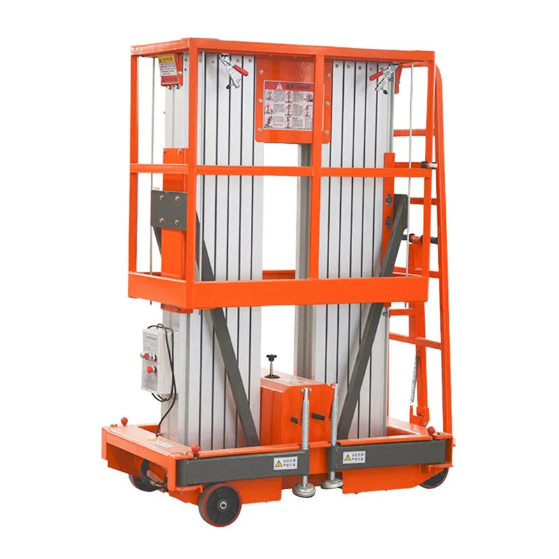 Qiyun Kinglift 8m AC DC Double Mast Aluminum Alloy Lift Construction Building Elevator ODM OEM EC ISO