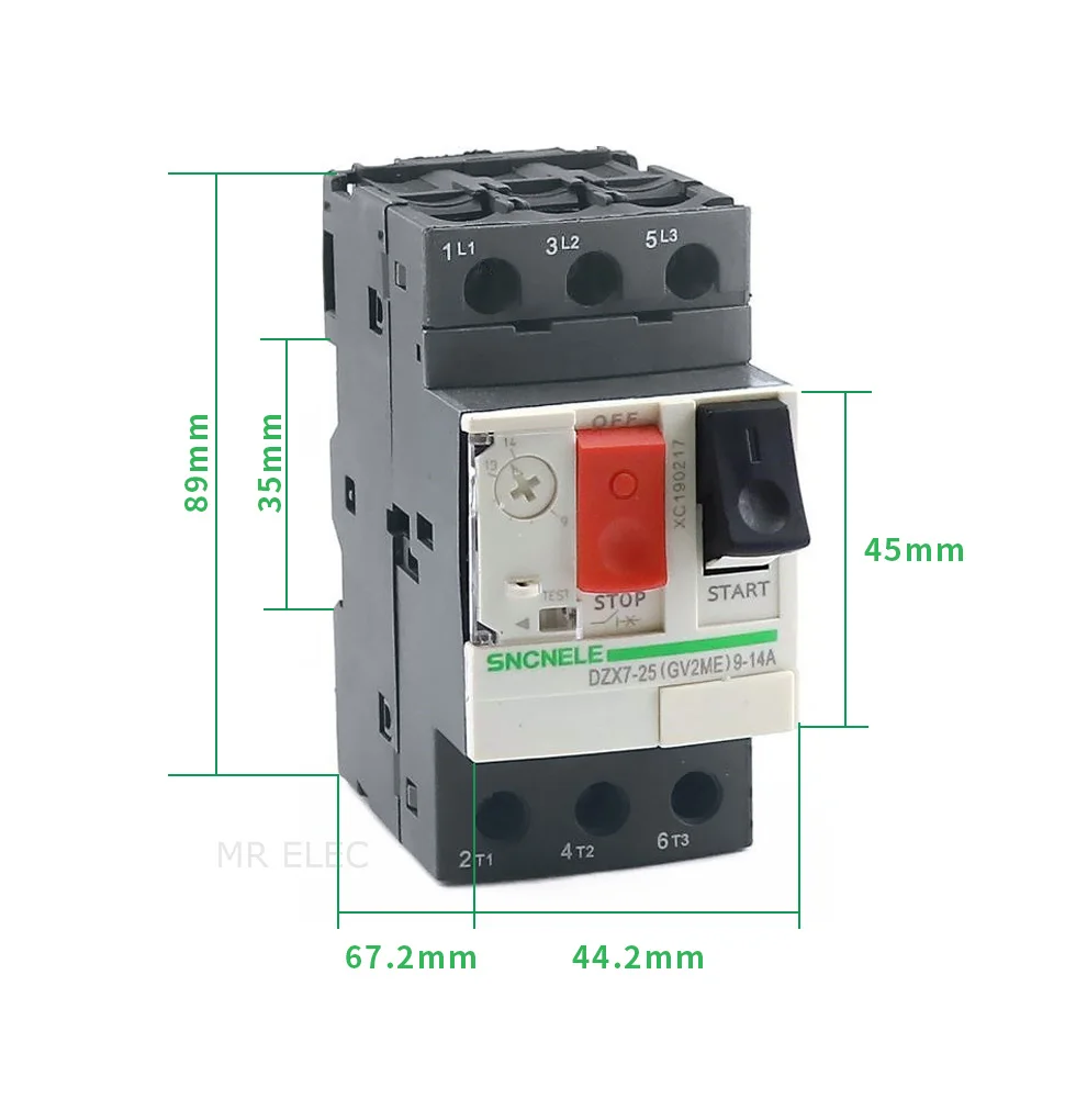 1PCS GV2-ME Series MPCB Motor Protection Circuit Breaker GV2 Motor Protector Circuit Breaker /Motor Protection Switch