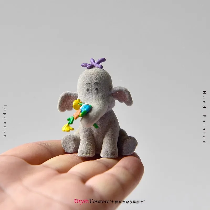 12Pieces  5cm Defective special price plush Disney Elephant Dumbo  ornament model doll collection