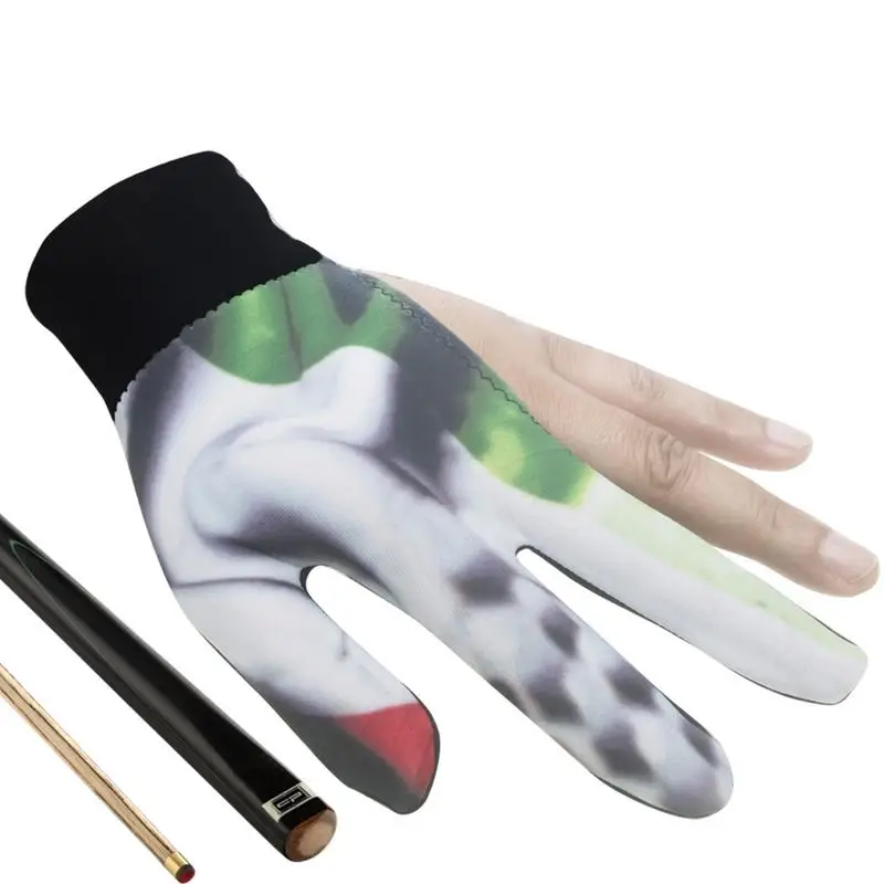 

Pool Gloves 3-Finger Left Hand Gloves For Billiard Wear-Resistant Pool Cue Sport Non-Slip Open Fingers Gloves For Kids Boys