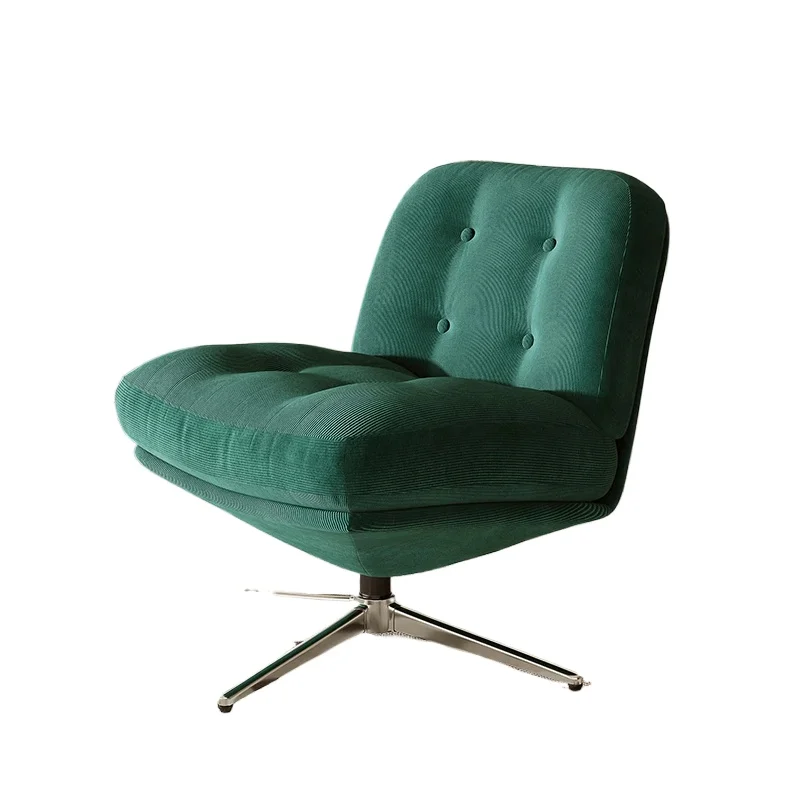 light luxury medieval Bauhaus living room leisure chair bedroom lazy sofa Single sofa chair