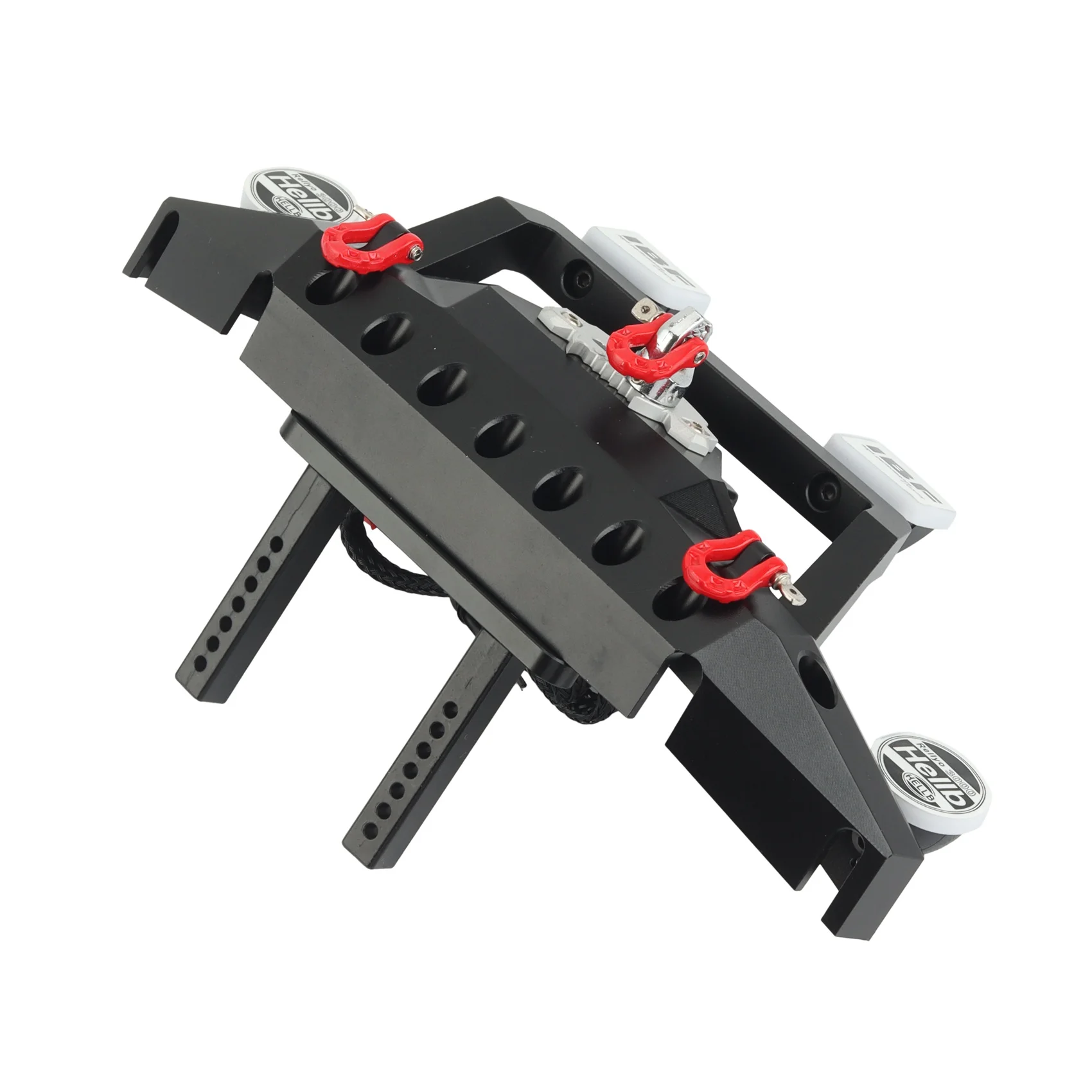 

X18A-Metal Front Bumper With 3CH Winch Led Light For 1/10 RC Crawler Axial SCX10 90046 SCX10 III TRAXXAS TRX4 Upgrade Parts