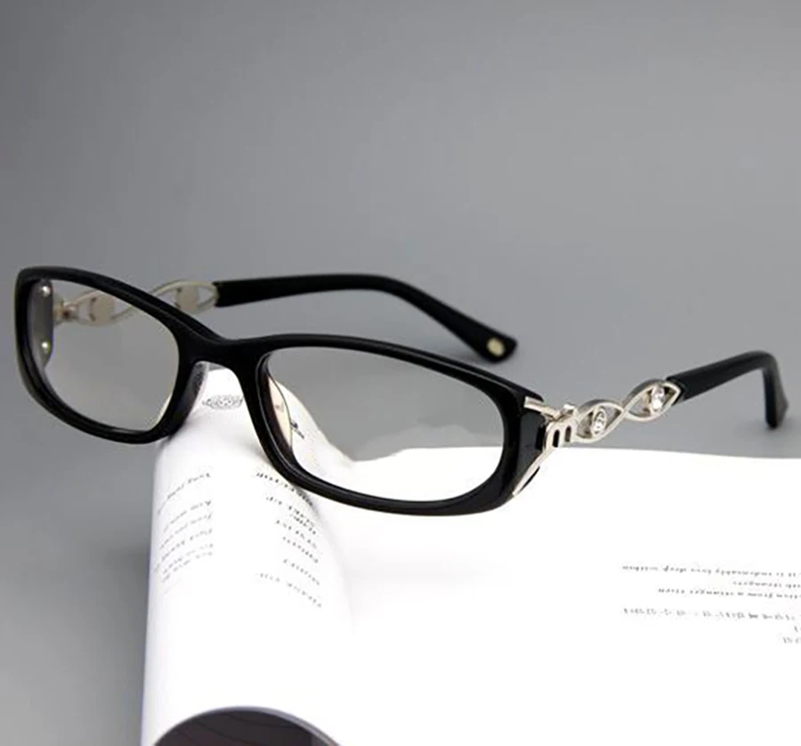 Sisyphus Eyewear diamond plate square frame eyeglasses frame female fashion leopard print frame presbyopia magnifying glasses