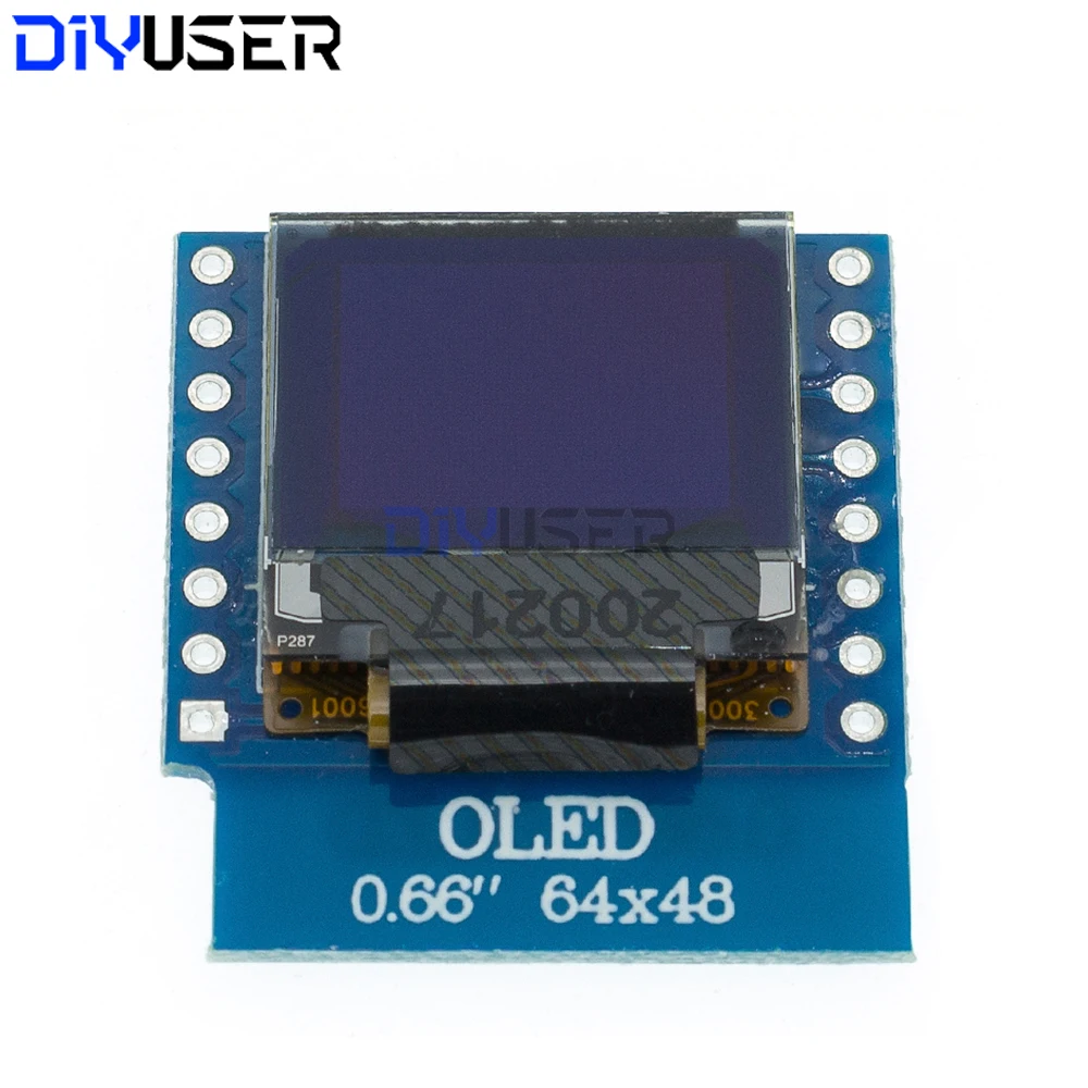 0.66 بوصة 64x48 OLED وحدة عرض I2C سائق لمشروع Wemos D1 Mini ESP32 ESP8266 اردوينو لتقوم بها بنفسك #2