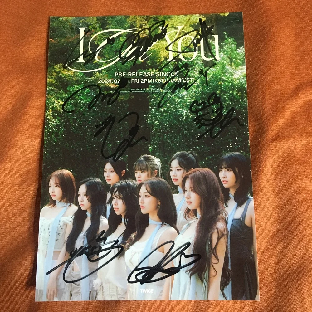 TWICE Autographed Signed Original Group Photo I GOT YOU  5*7 INCH K-POP GIFTS COLLECTION 2024