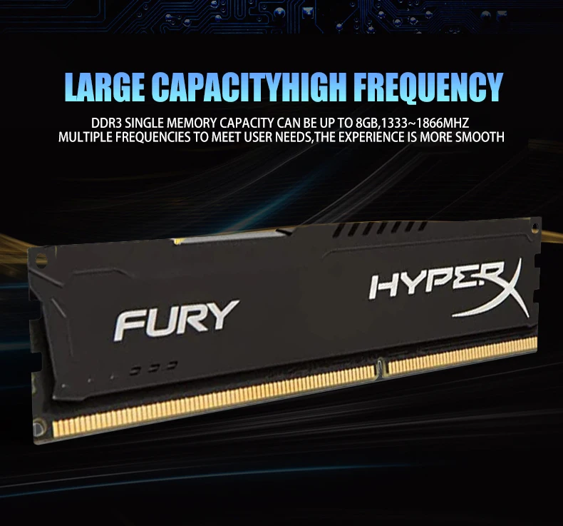 HyperX Fury Memoria DDR3 8GB 16GB (2x8GB) Kit RAM 1600MHz 1333MHz