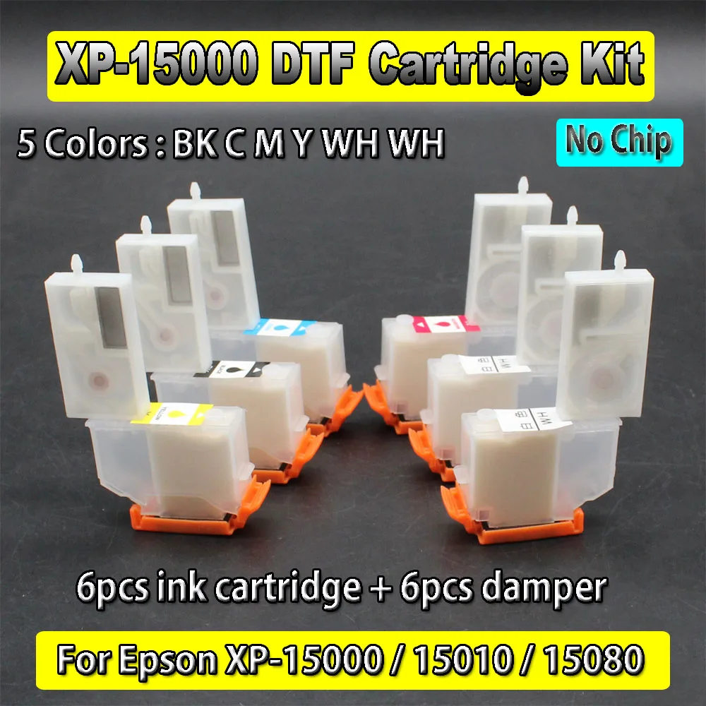 XP 15000 Dtf Conversion Kit Cartridge For Epson XP15000 Cartridge DTF Damper Kit For 15010 15080 DTF White Ink CISS Ink System