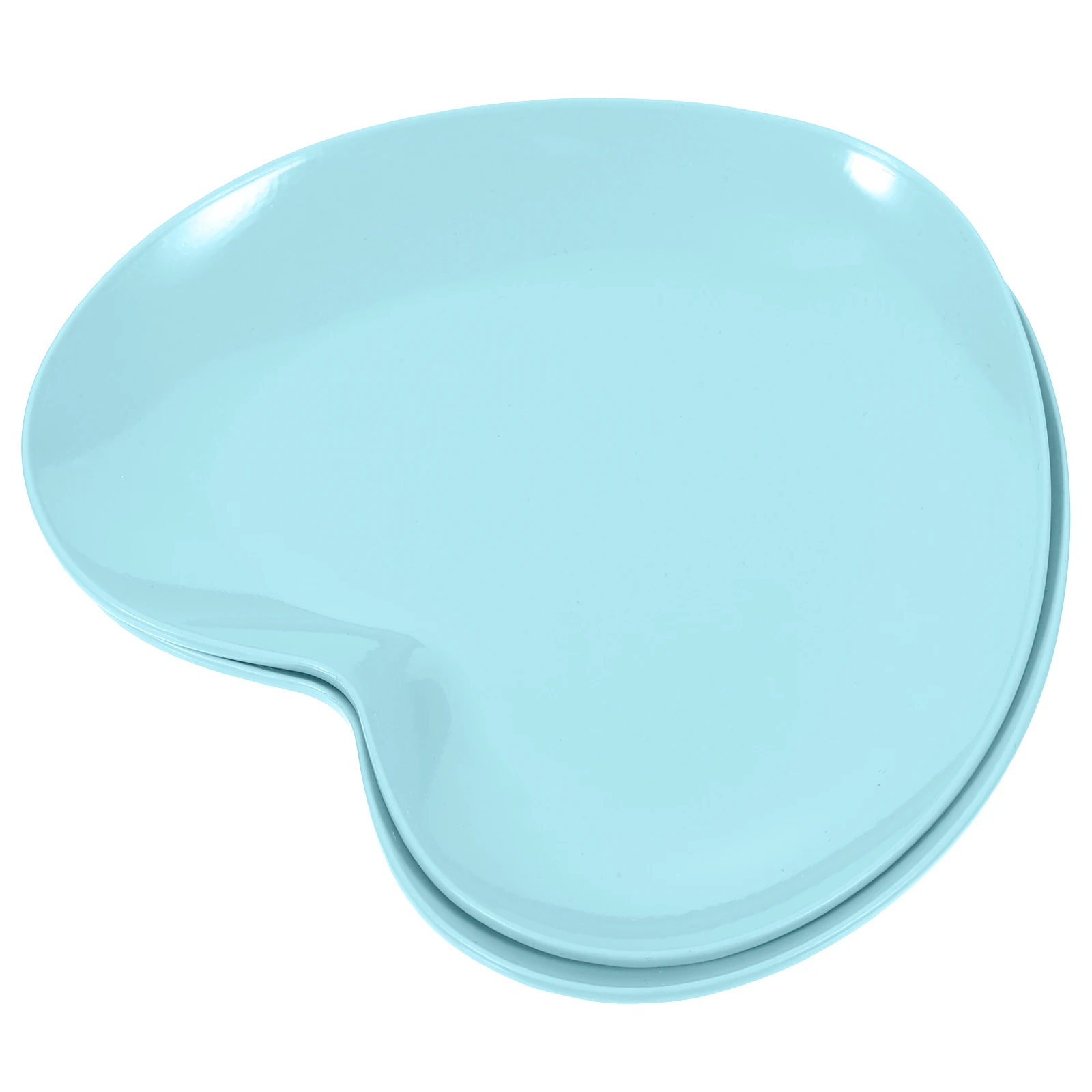 

2pcs Heart Shaped Jewelry Trays Stainless Steel Compact Trinket Dish Rust-Resistant Storage Plate Desktop Earring Holder Key