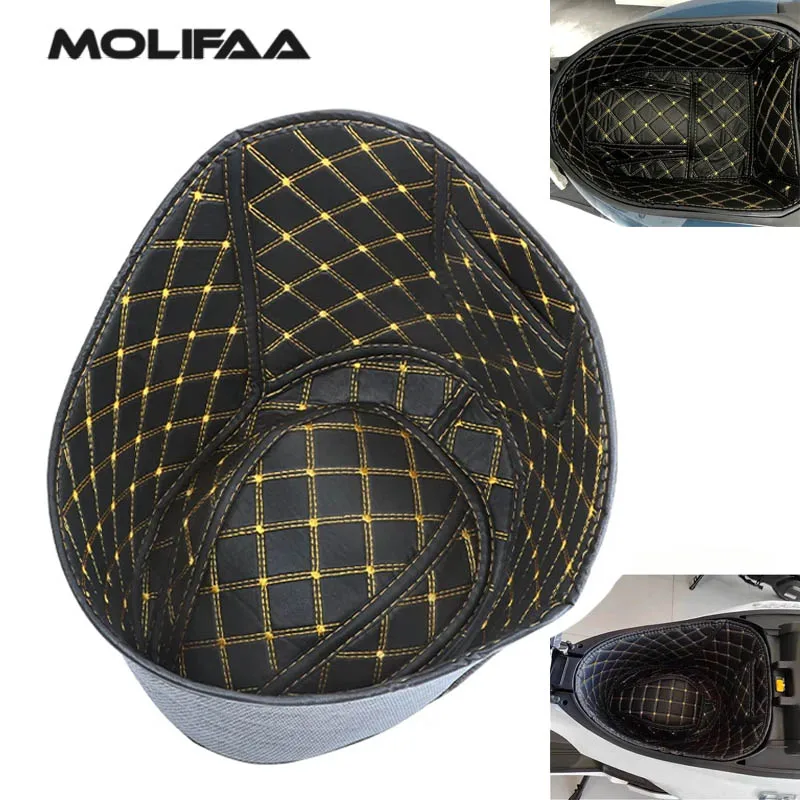 For SYM Cruisym 150X Compartment Seat Barrel Pad Motorcycle Lining PU Storage Box Bucket Protective Cushion Cover Accessories