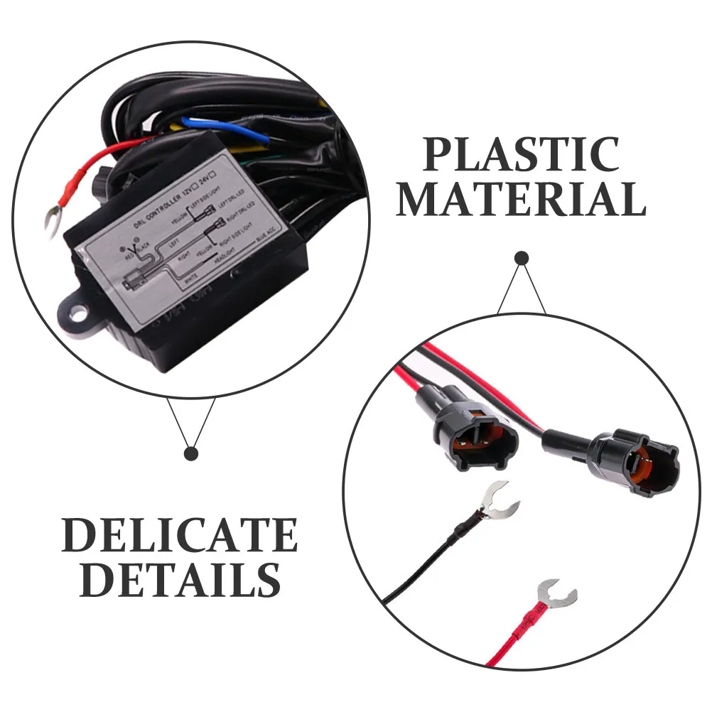 Auto Daytime Running Light Controller LED Drl Controller Compact Waterproof Design Turn Flash Delay Reduce Light Function Car