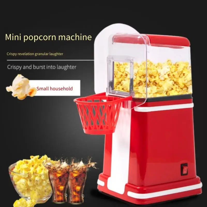 Mini domowy urządzenie do robienia popcornu elektryczny 1200W W pełni automatyczny pomysł na zdrowy prezent dla dzieci domowej roboty z popcornem