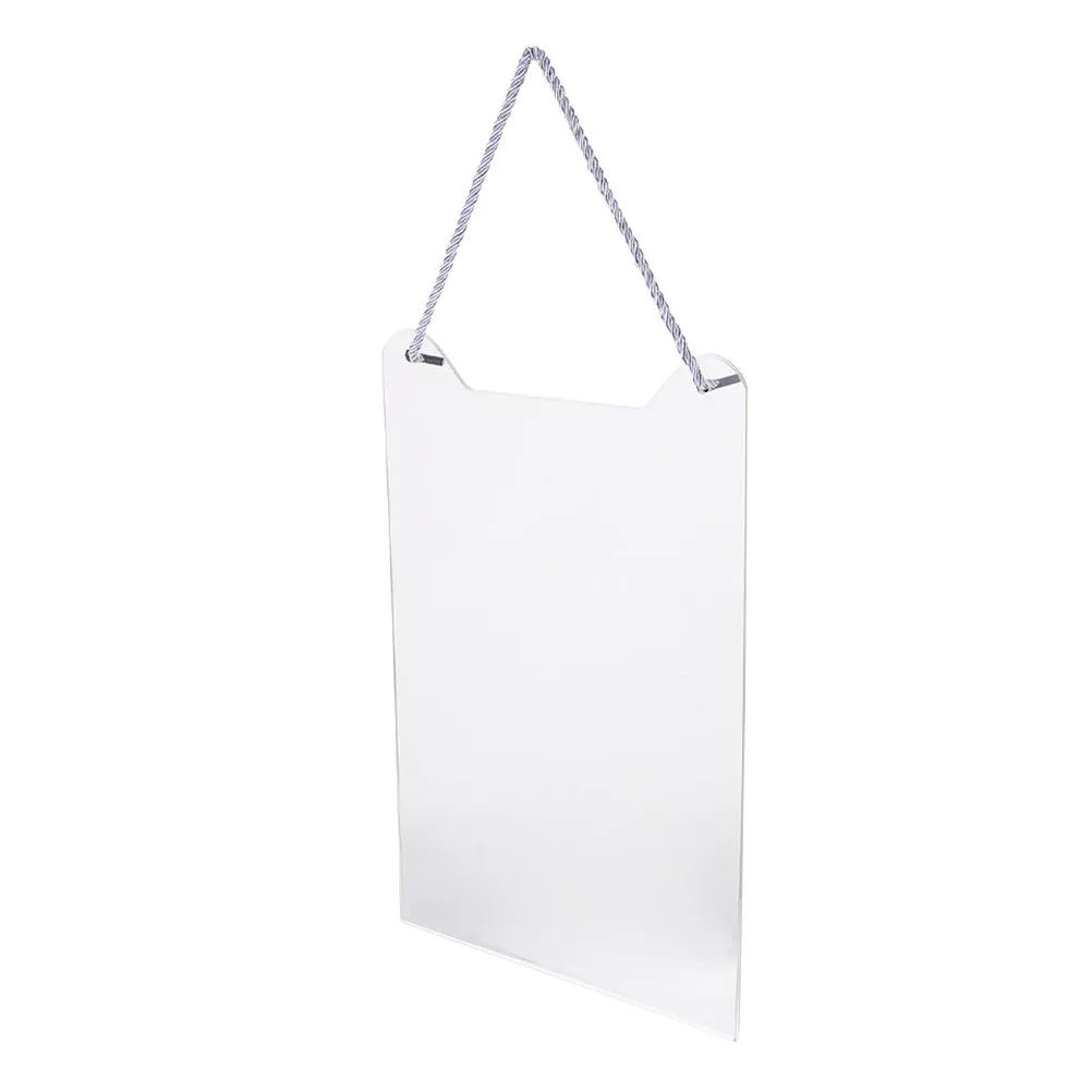 Transparent Acrylic Hanging Sign Blank Versatile for Wedding Decor Chair Labels Table Numbers Guest Names Office Door Signs