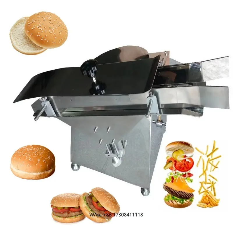 

Professional automatic bread cutting burger bread slicer