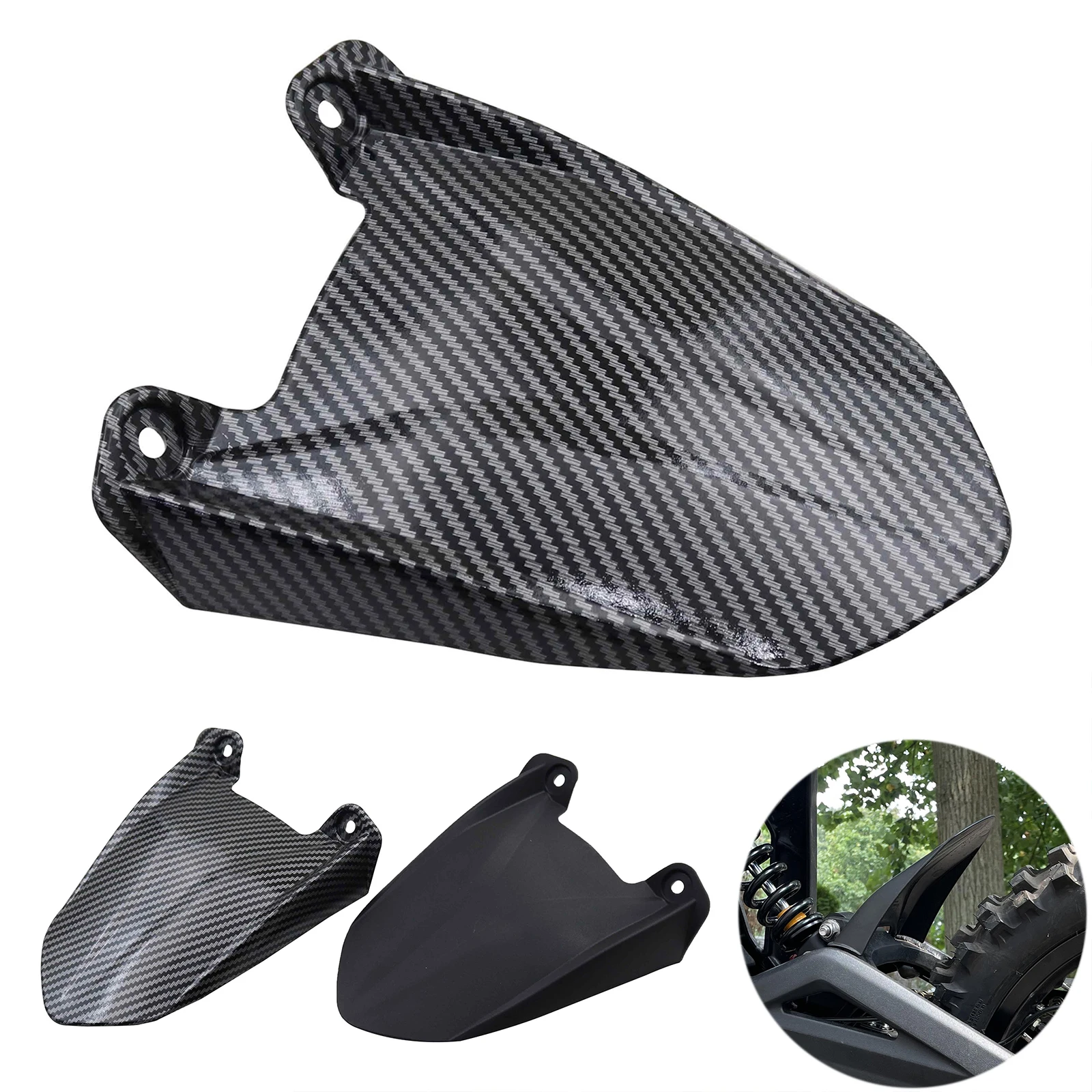 Motorcycle Carbon Fiber Rear Fender Mudguard Motorbike Mudflaps Guard Parts Enduro For Talaria Sting X3 MX3 MX4