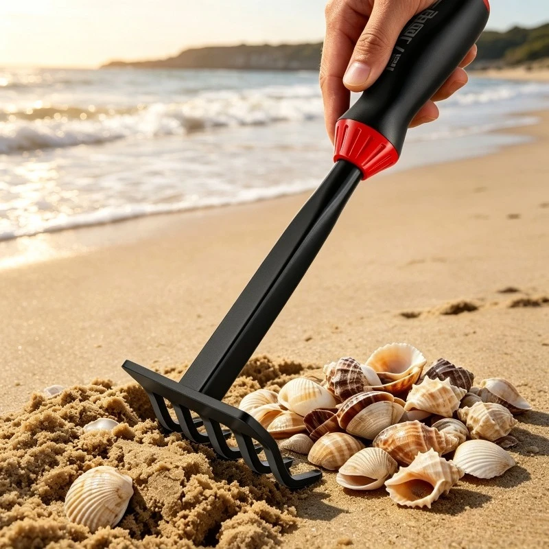 Beach Clamming Rake Tool Set Essential for Digging Clams Special Gear for Digging Flower Clam Seaside Beach Gathering Accessory