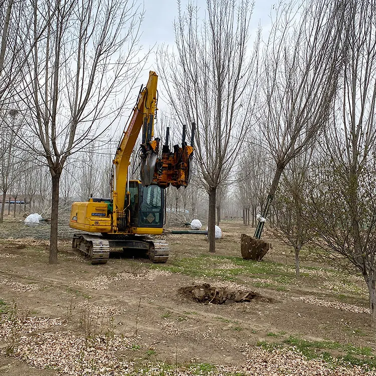 Fabbrica di macchine per cippatrici di legno per trapianto di qualità del motore diesel dell'escavatore per alberi di macchine forestali usate ad alta efficienza