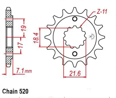 520 13T 14T Motorcycle Front Sprocket For Honda CRF250 13-24 XR250 96-07 CBF250 04-05 18-19 NX250 88-93 CRF300 21-23 CBR250