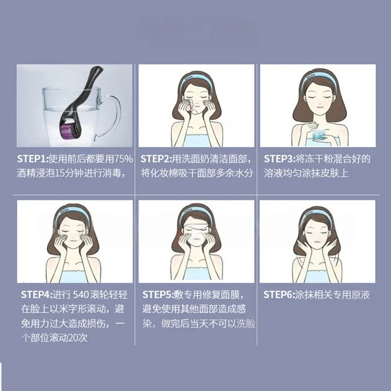 X16A 2025 nouveau rouleau Derma à micro-aiguille 540-pour le rajeunissement de la peau et l'hydratation outil auxiliaire de beauté