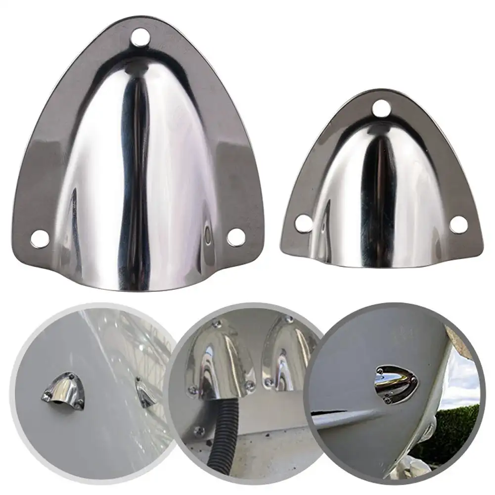 1/2PCS Marine Yacht Ship Accessory Marine Hardware Stainless Steel Clam Shell Midget Boat Vent Hose Cable Clam-shell Cover