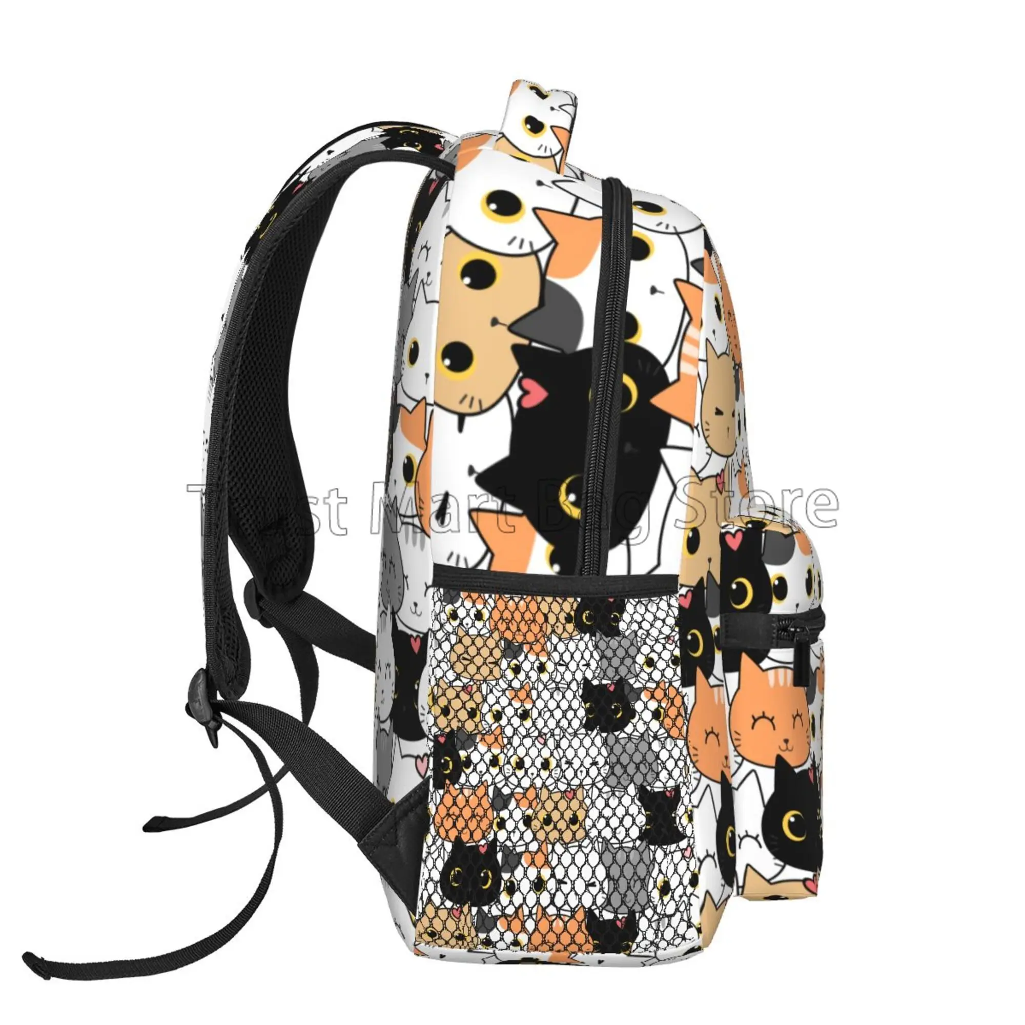 Zaino Scolastico Per Ragazze In Tela – Set Con Borsa A Tracolla E Astuccio, Carino E Kawaii