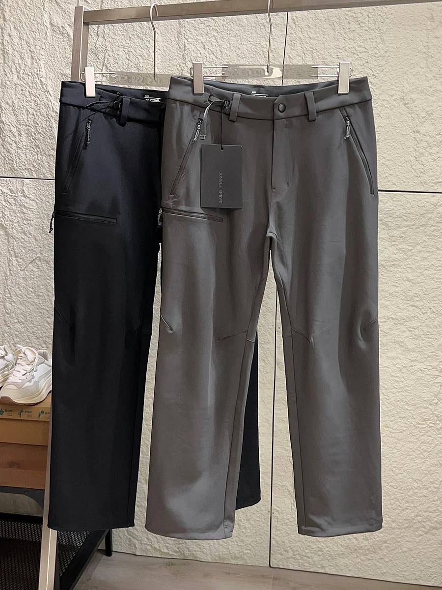 

Outdoor Men's Fleece Lined Soft Casual Pants Windproof Waterproof Three Dimensional Tailoring Autumn Winter Fashionable