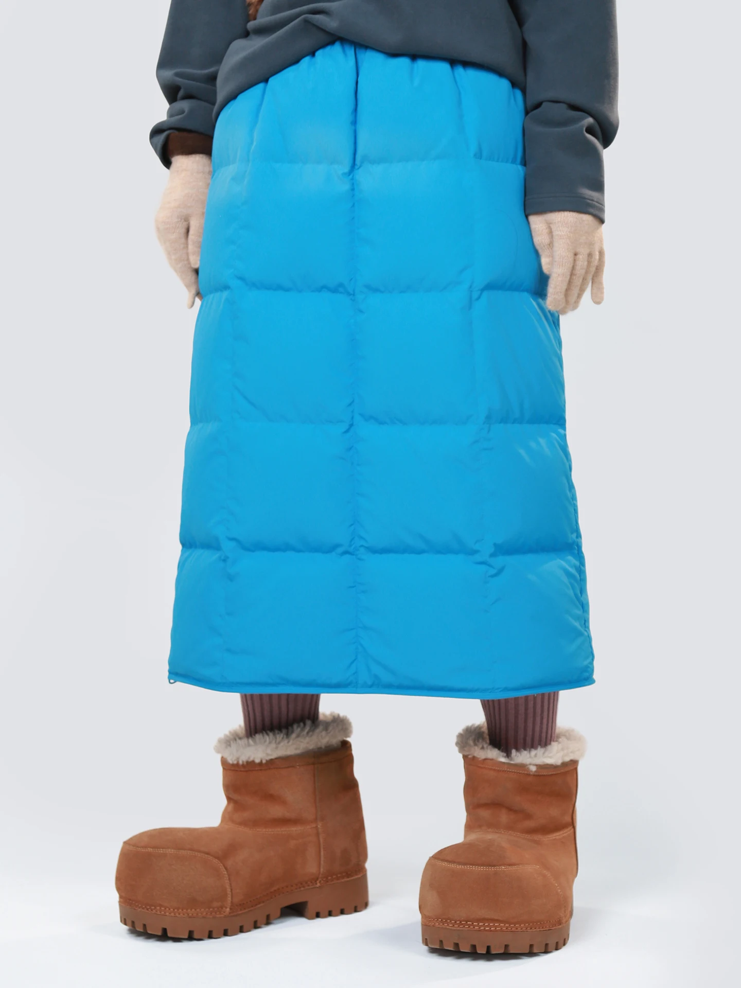 

Зимняя юбка-карандаш из гусиного пуха (90% белый гусиный пух), женская, выше колена, универсальная, теплая, А-силуэт