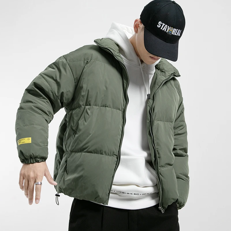 

Jaket Musim Dingin Hangat 2023 Mantel Musim Dingin Kerah Berdiri Tebal Jaket Pria Mode Streetwear Pria untuk Wanita Dropshipping